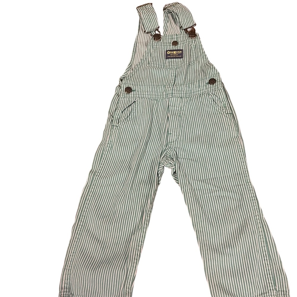 OshKosh B'gosh Green Striped Jumpsuit - Picture 5 of 5